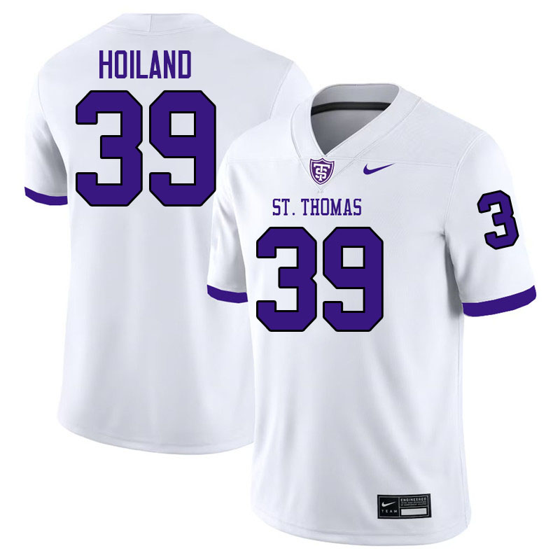 St. Thomas-Minnesota Tommies #39 Ben Hoiland College Football Jerseys,Uniforms-White
